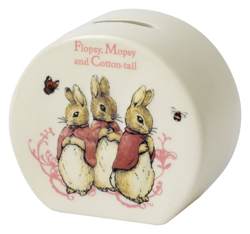 Beatrix Potter Flopsy Mopsy Cotton Tail Money Bank