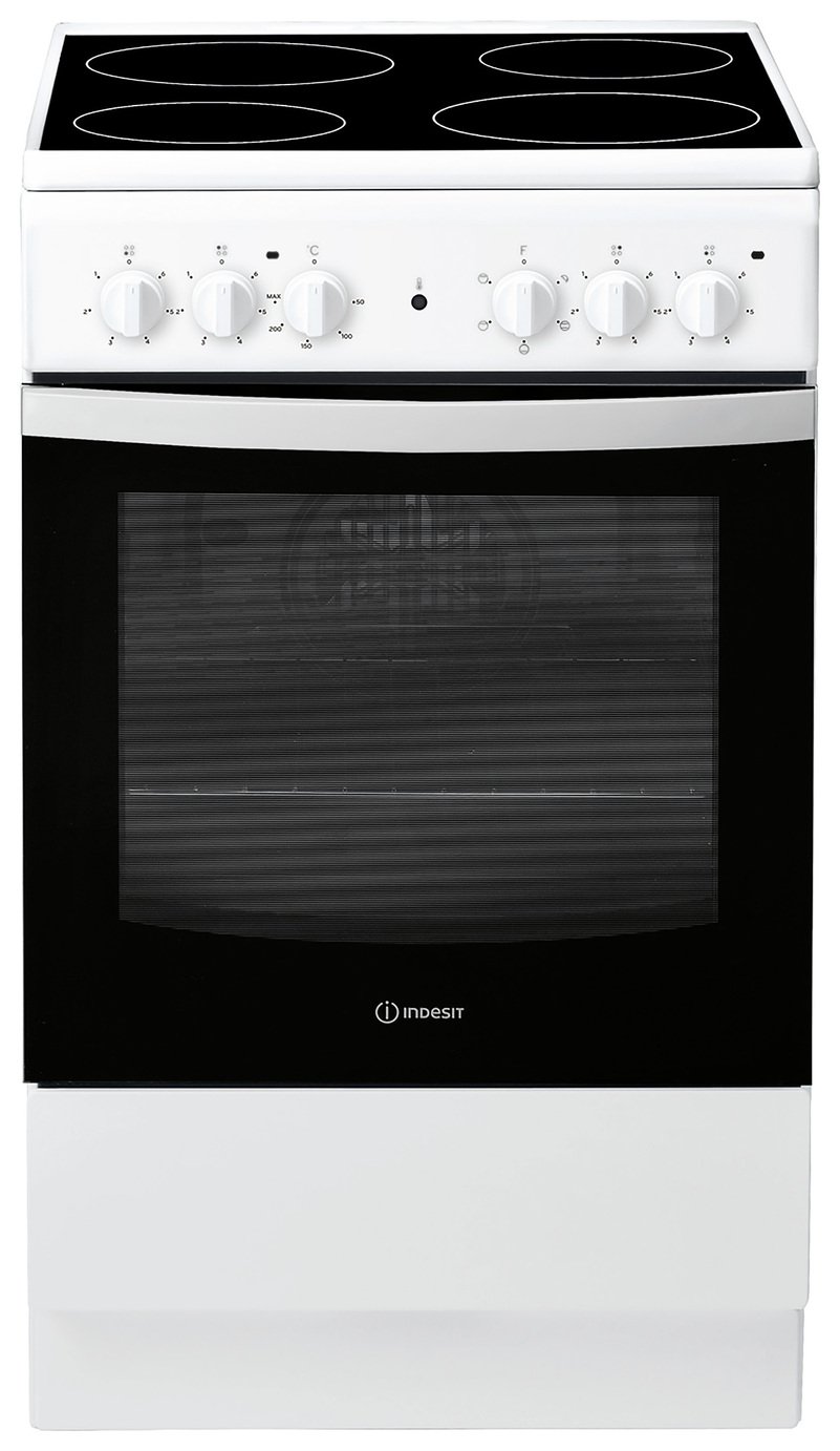 Indesit IS5V4KHW Single Electric Oven - White