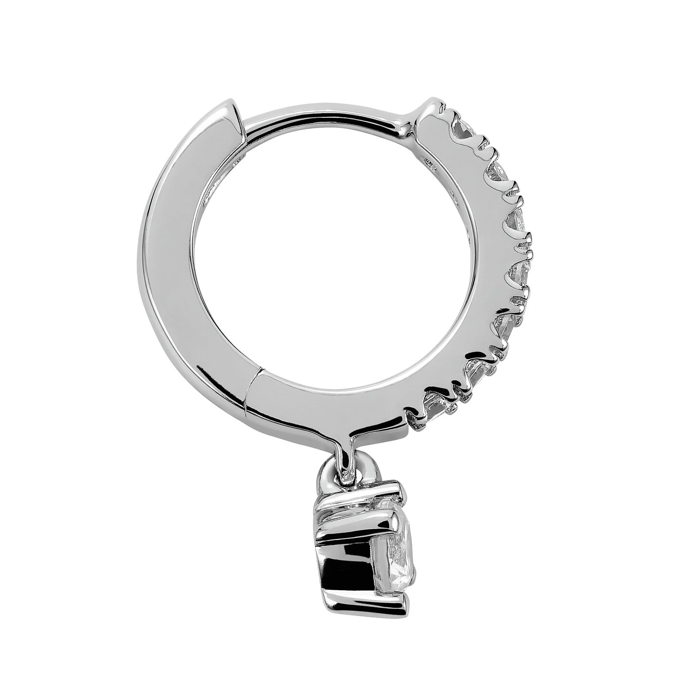 Revere Sterling Silver Cubic Zirconia Drop Hoop Earrings Review