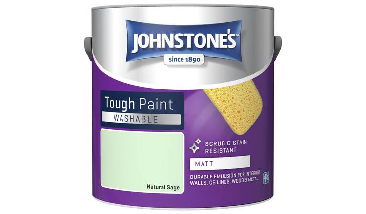 Buy Johnstone S Washable Paint 2 5l Natural Sage Paint Argos