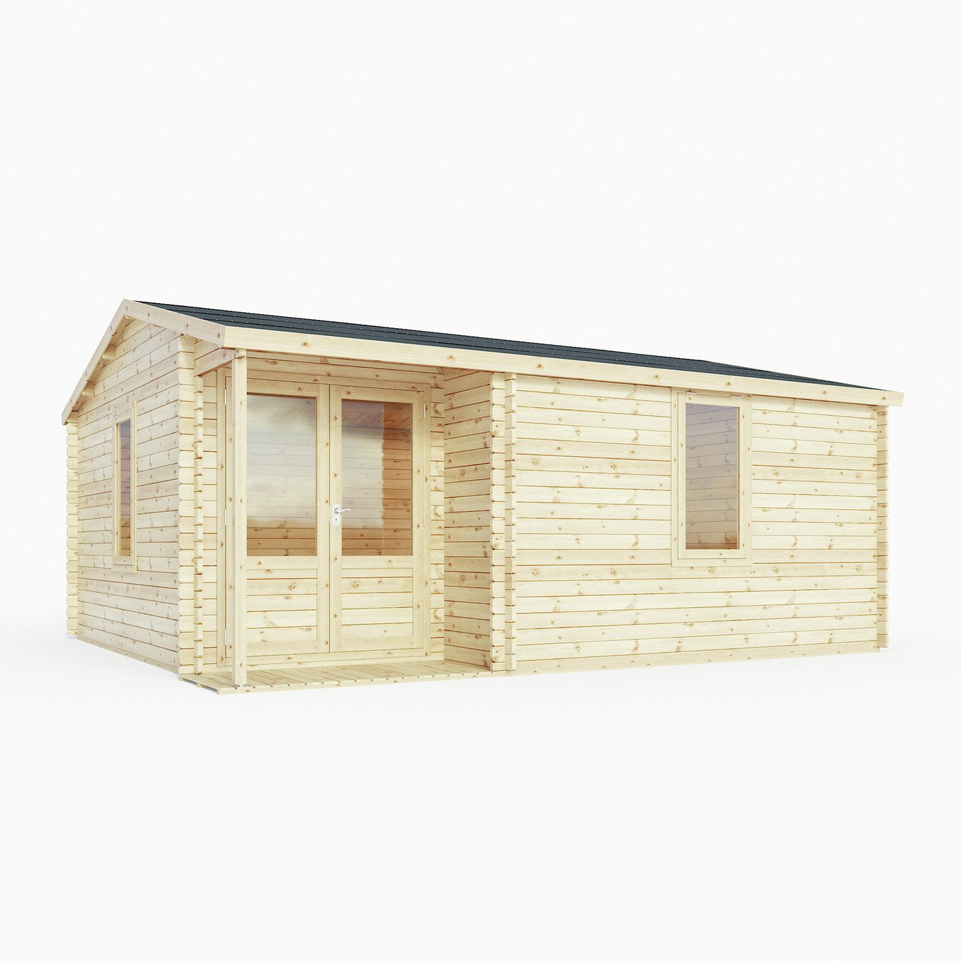 Mercia Wooden 20 x 17ft Double Glazed Home Office