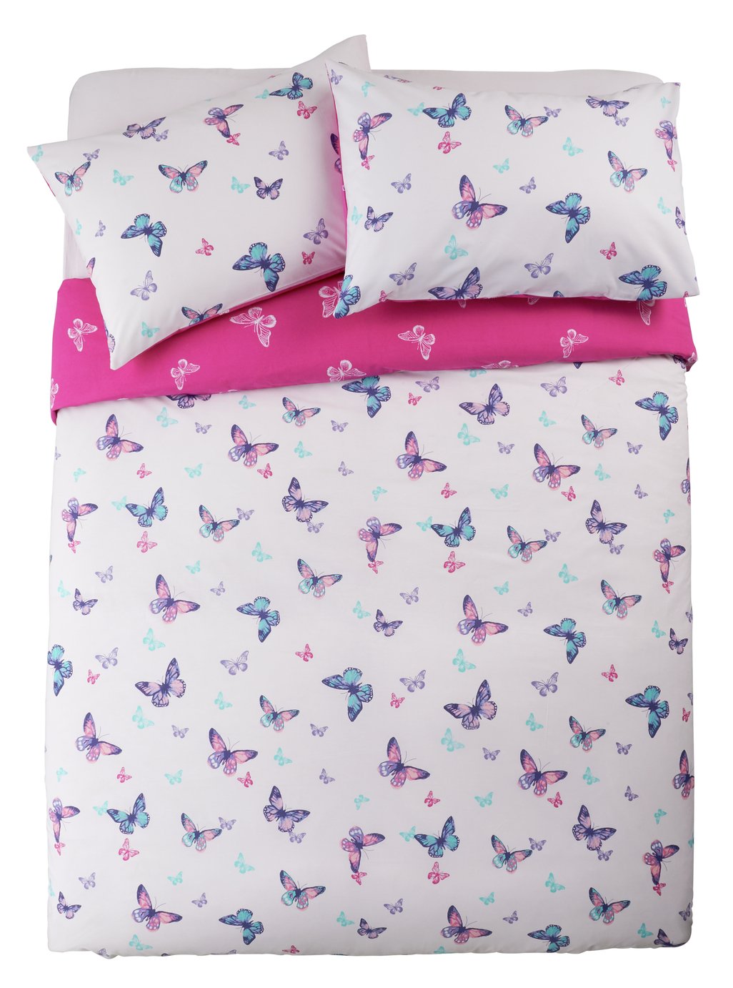 Argos Home Reverse Pink  Butterfly Bedding Set review