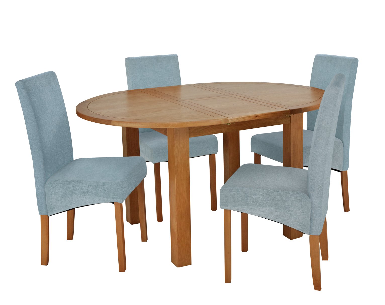 Argos Home Clifton Extendable Table & 4 Chairs Duck Egg (8805496