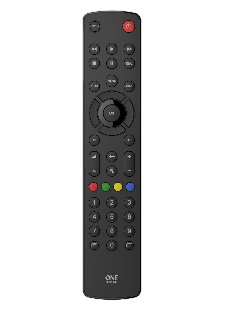 One For All URC1210 Contour Universal TV Remote Control 