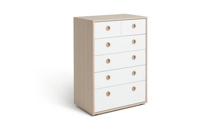 Buy Argos Home Camden 4 2 Drawer Chest White Acacia Kids