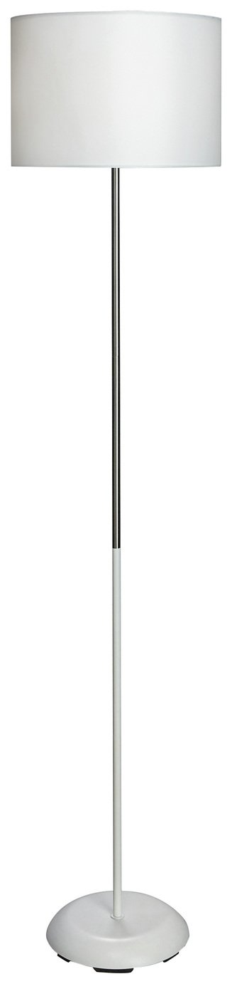 Argos Home Duno White & Chrome Floor Lamp