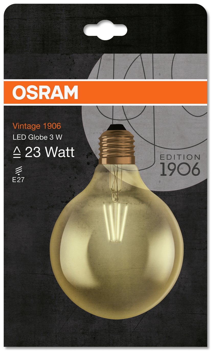 Osram Vintage 1906 3W LED Warm White Globe Bulb Review