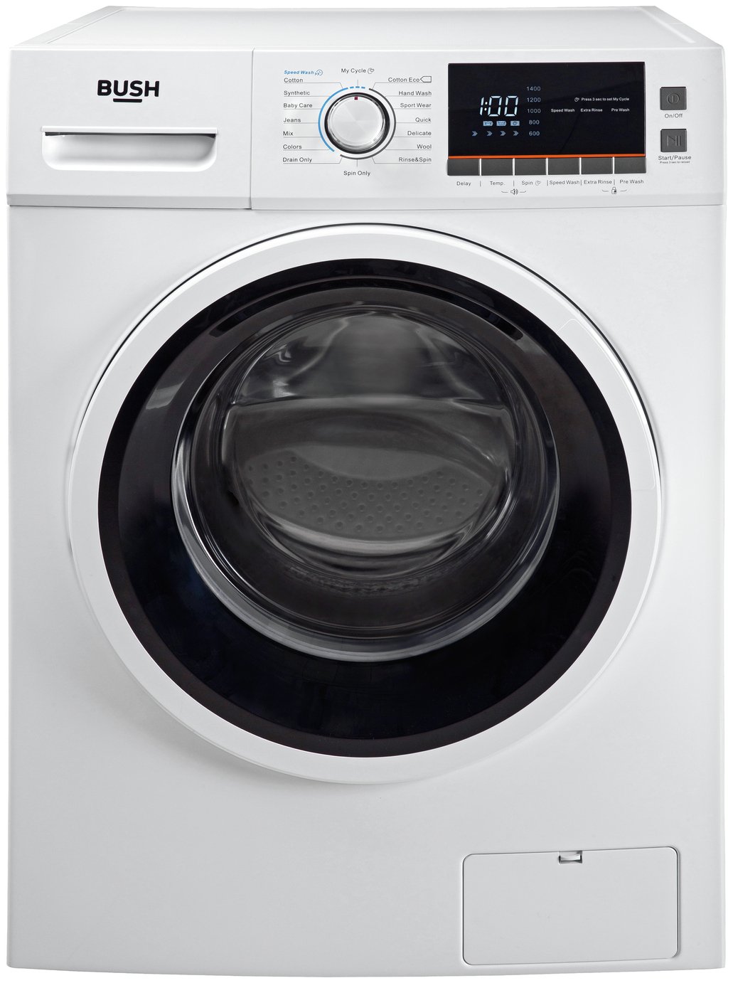 Bush WMNBX814W 8KG 1400 Spin Washing Machine Reviews