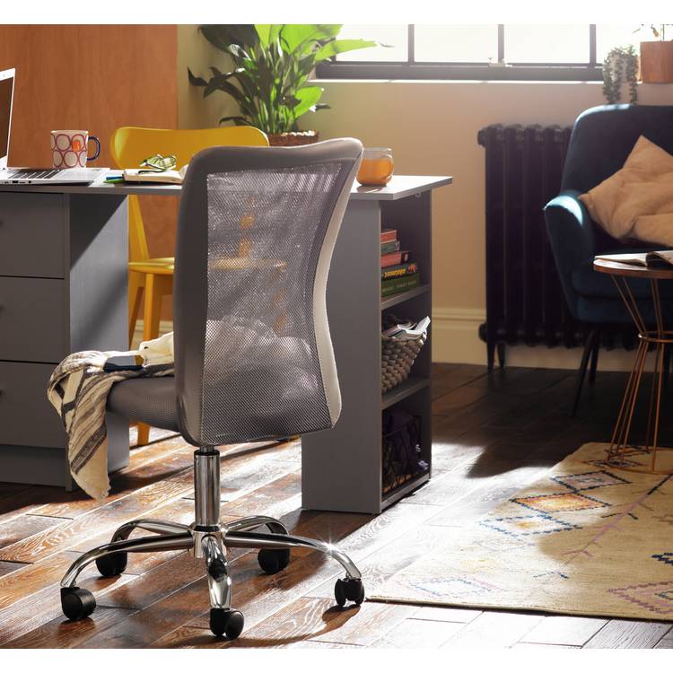 Argos Home Reade Mesh Office Chair - Grey 0