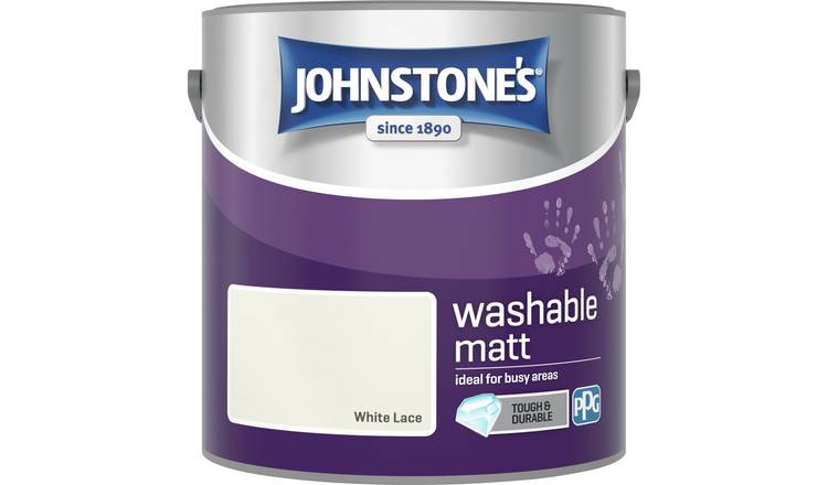 Johnstone's Washable Paint 2.5L - White Lace