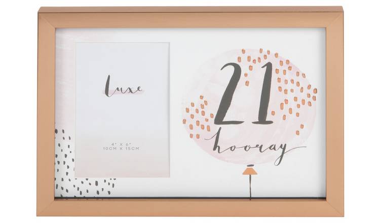 Buy Hotchpotch Luxe 21st Birthday Rose Gold Frame Photo Frames Argos