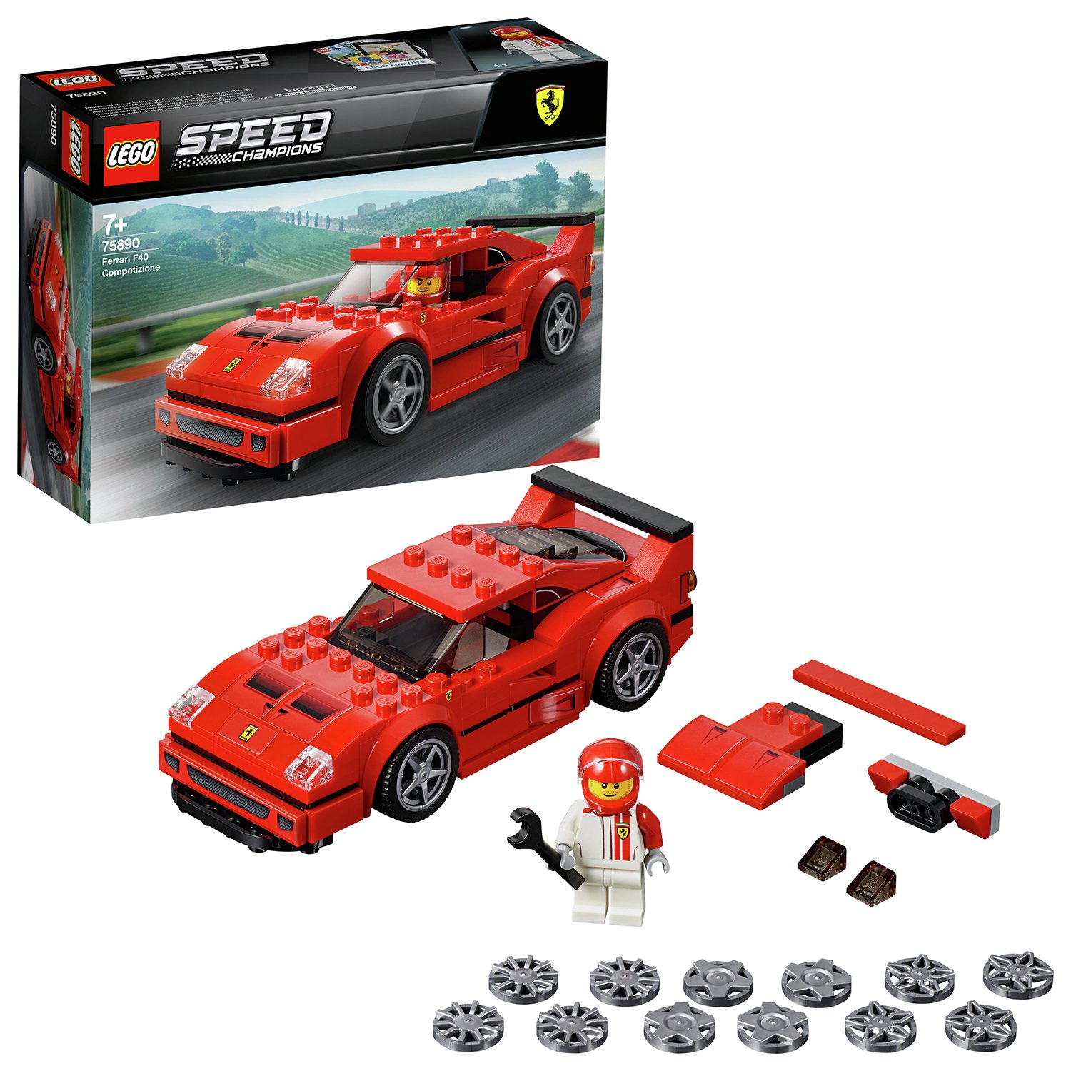 LEGO Speed Champions Ferrari F40 Toy Car Model - 75890