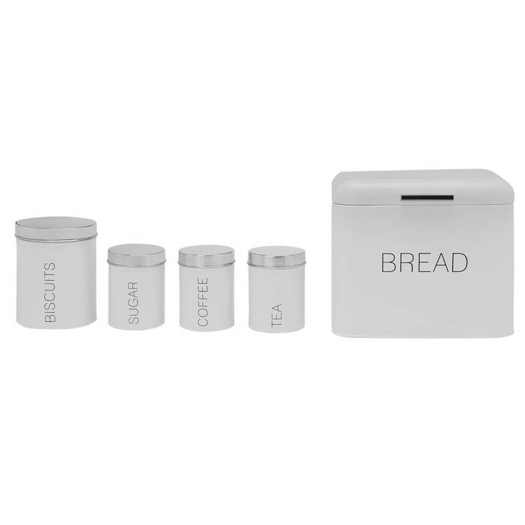 Argos Home 5 Piece Kitchen Storage Set - Super White 0