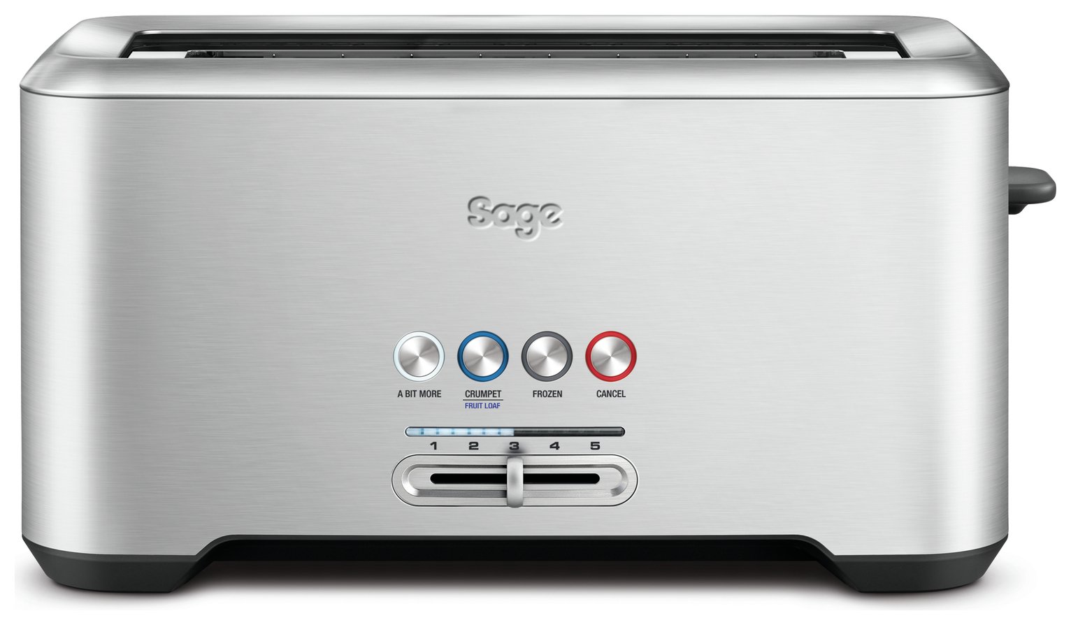 Sage BTA730UK A Bit More 4 Slice Toaster - Stainless Steel