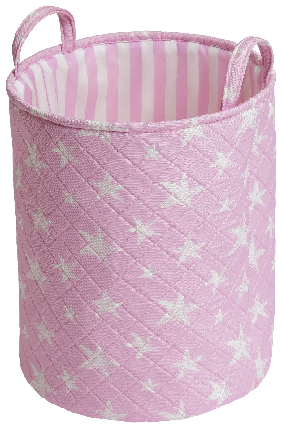 pink washing basket