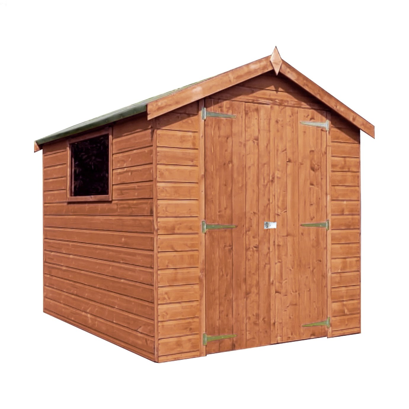 Mercia Wooden 8 x 6ft Shiplap Glazed Window Shed