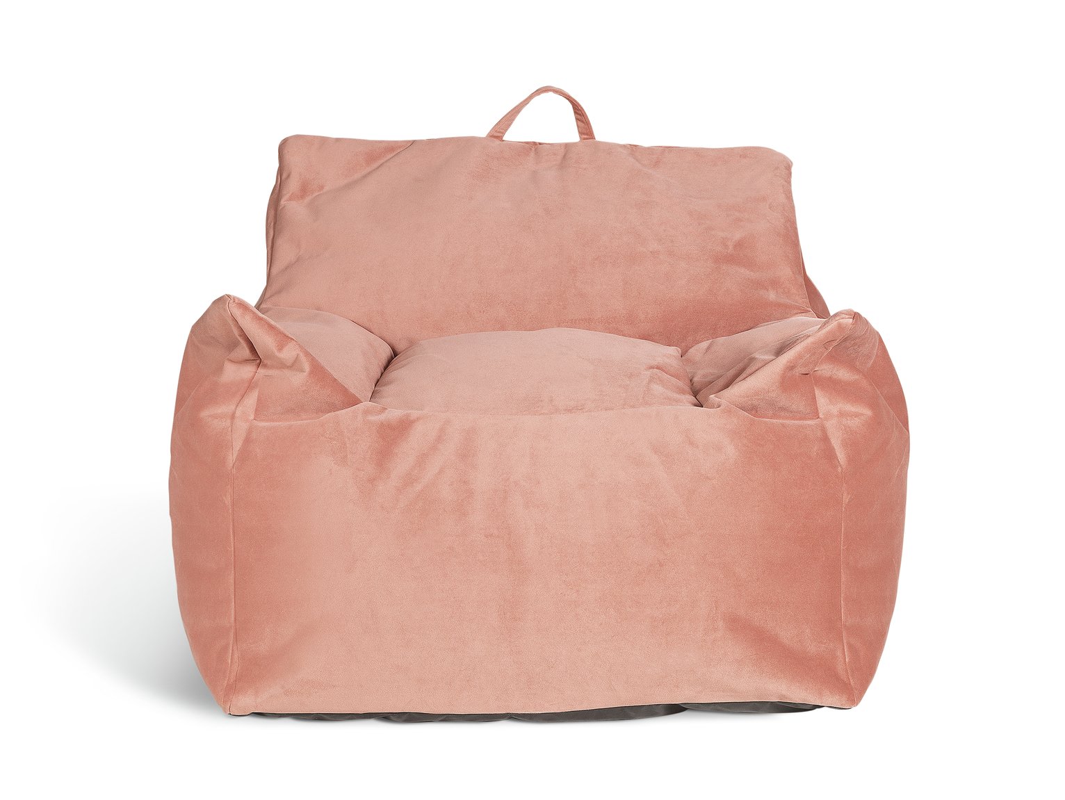 Habitat Velvet Bean Bag - Blush Pink