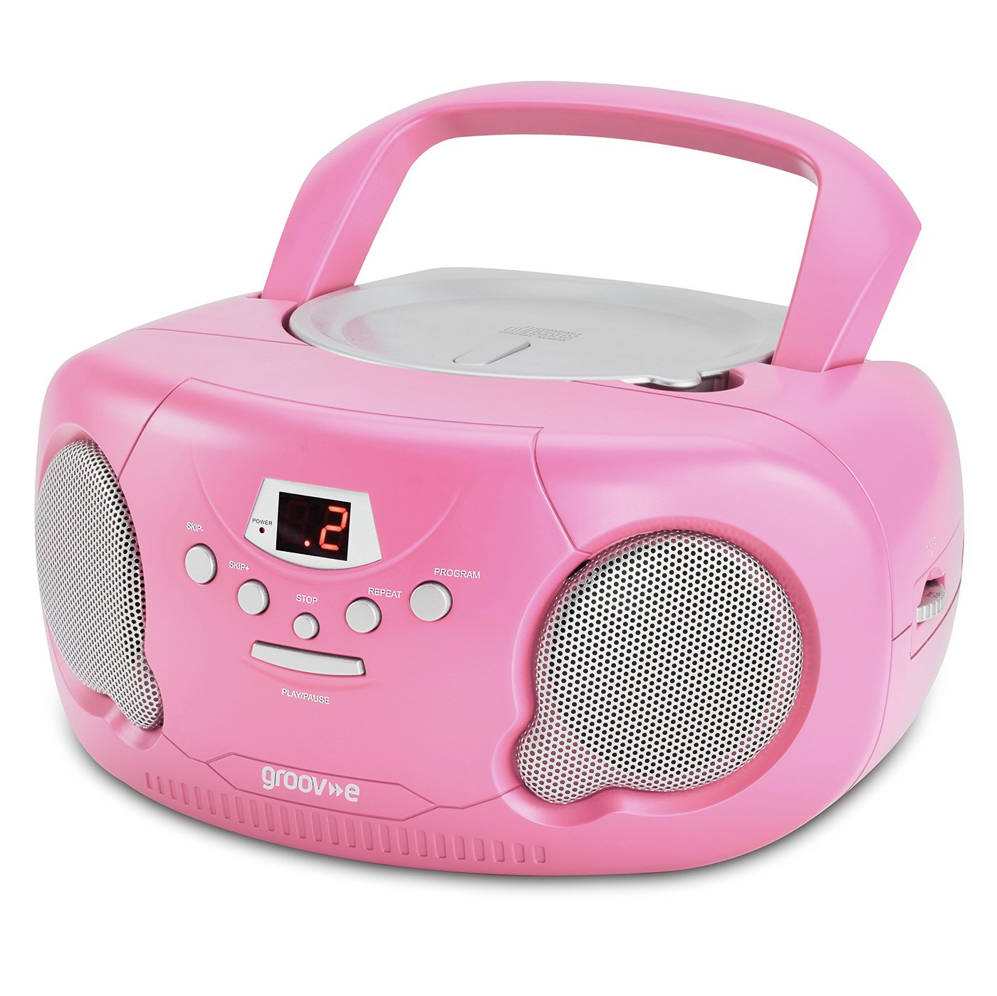 Groov-e Boombox CD Player with Radio - Pink