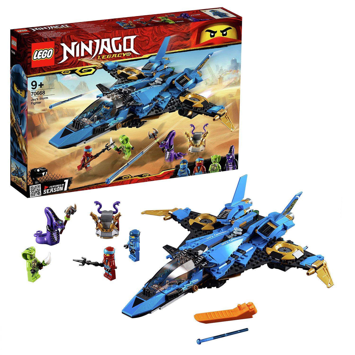 LEGO Ninjago Jay's Storm Fighter Toy Jet Plane - 70668