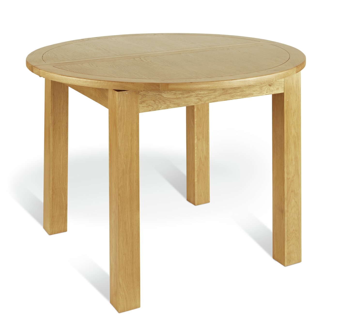 Argos Home Ashwell Extendable Circular Table - Oak Veneer