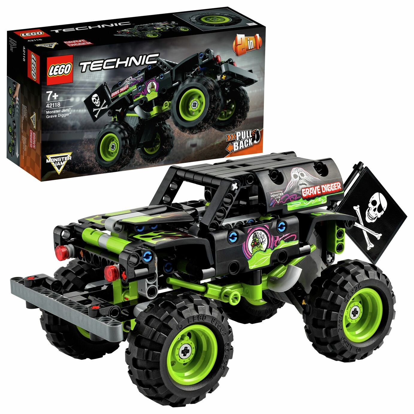 LEGO Technic Monster Jam Grave Digger Truck 2 in 1 Set 42118 review