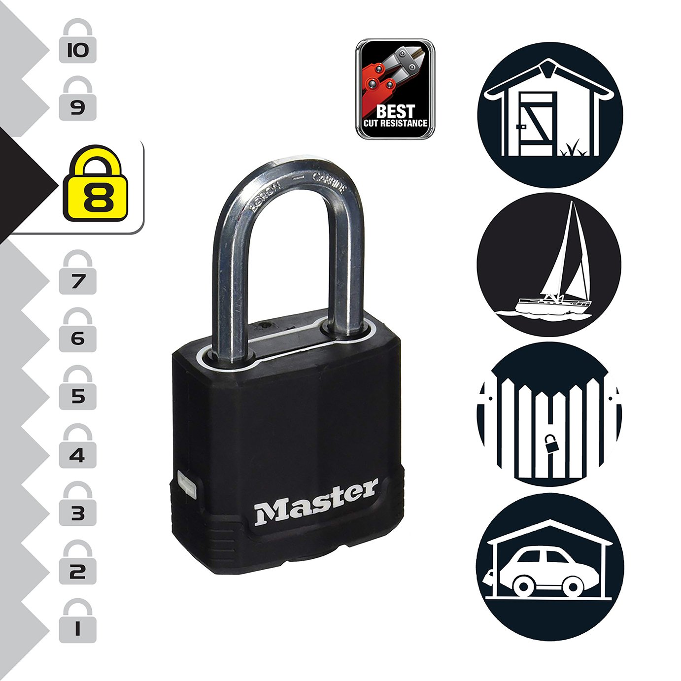 Master Lock Anti Rust Weatherproof Laminated Steel Padlock