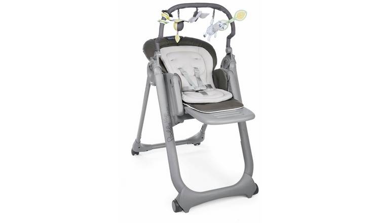 Стульчик для кормления chicco polly magic relax graphite