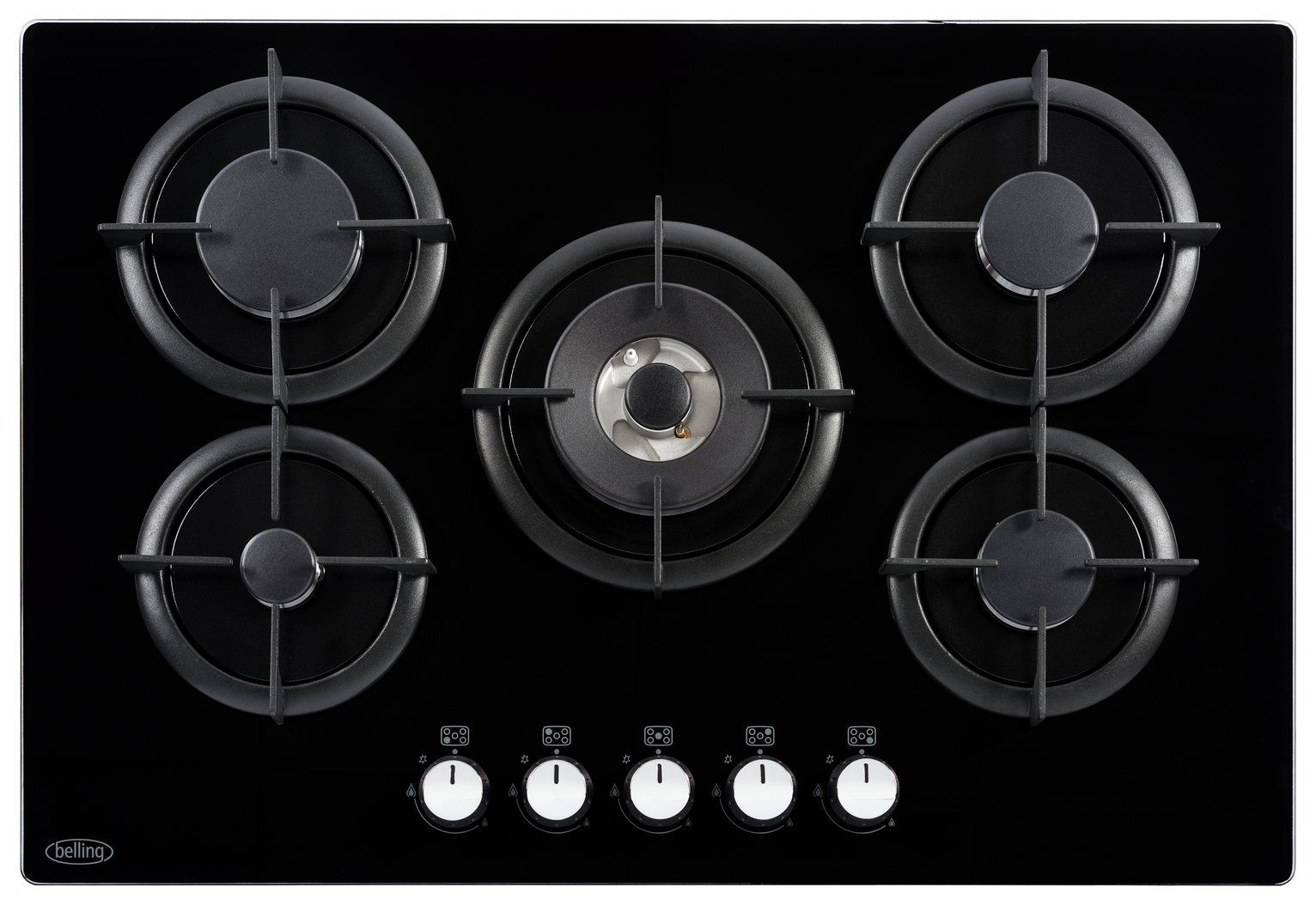 Belling GTG75C Gas Hob - Black