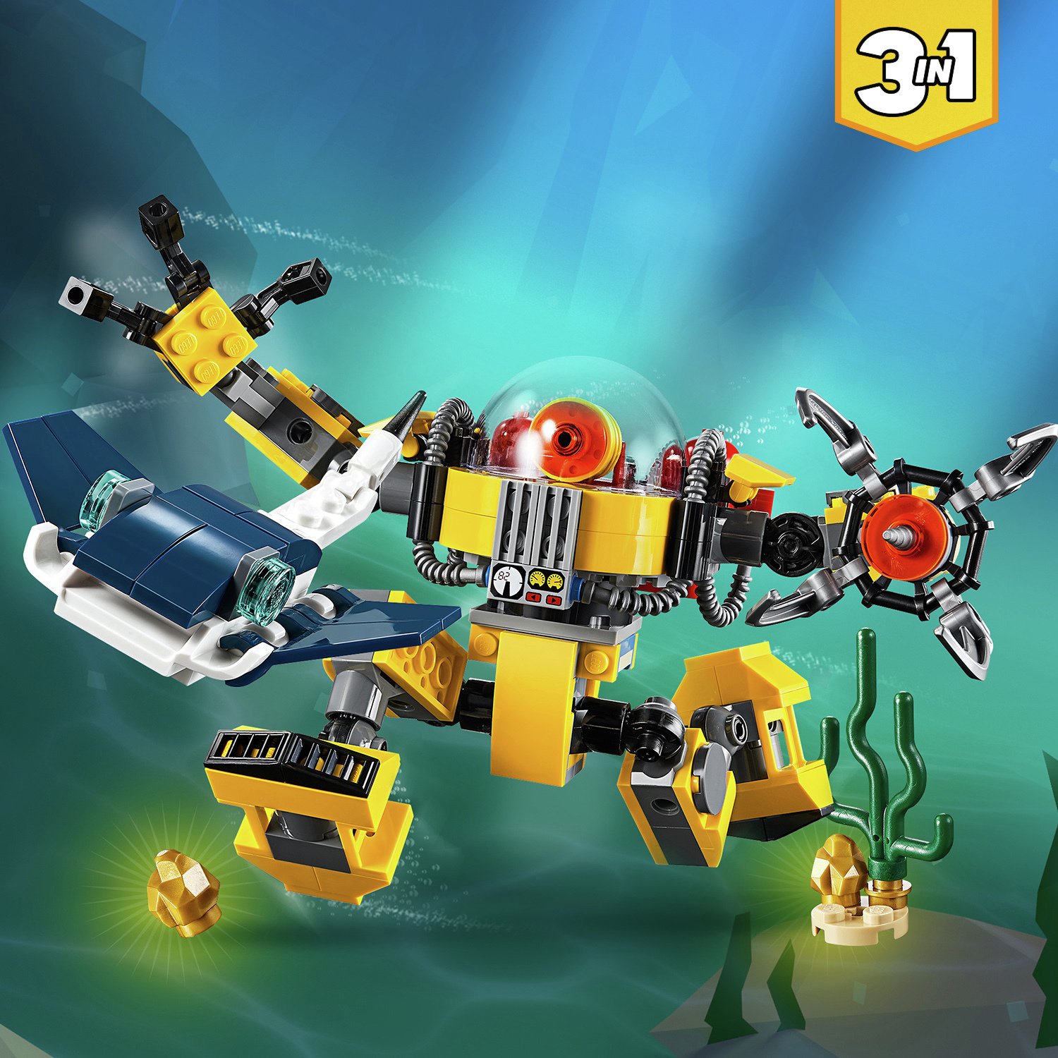 LEGO Creator Underwater Toy Robot 3in1 Building Set Reviews