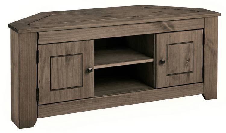 Argos Home Amersham Corner TV Unit - Dark Pine