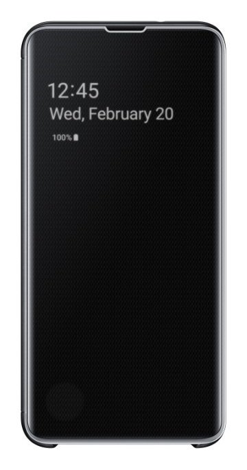Samsung Original Clear View S10e Phone Cover - Black