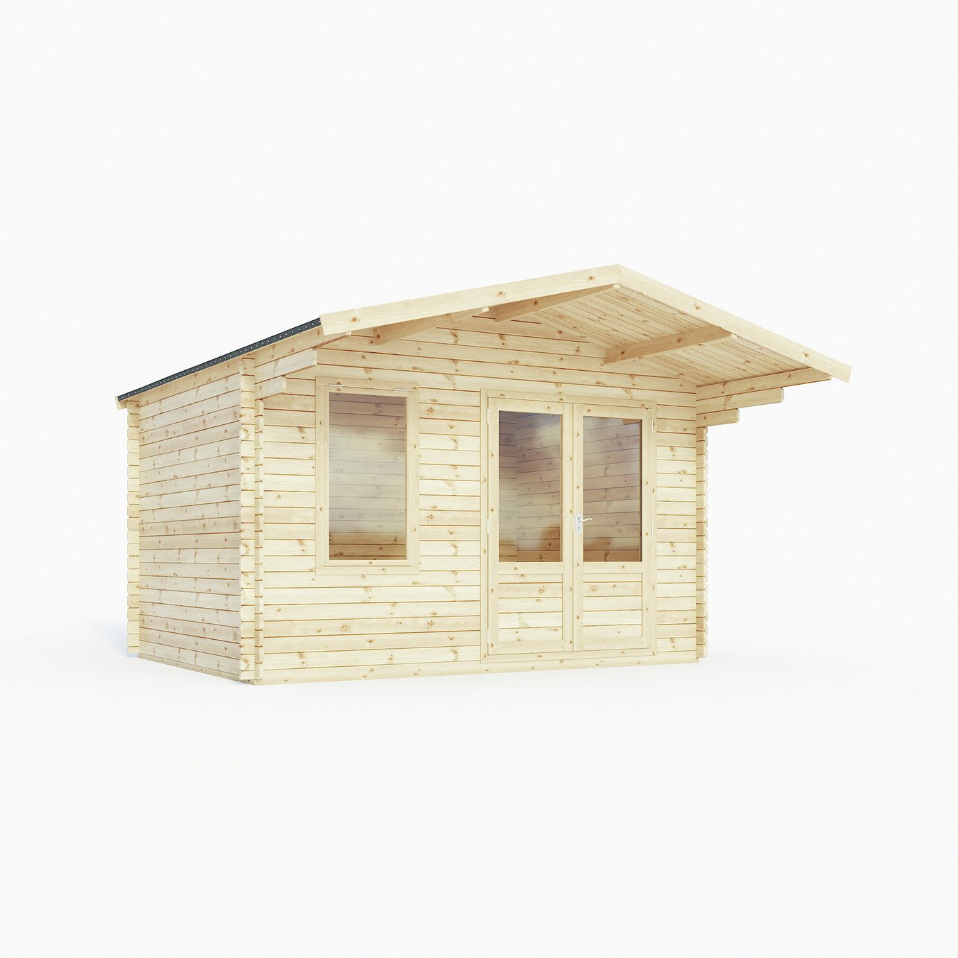 Mercia Wooden 14 x 15ft Single Glazed Retreat Log Cabin review