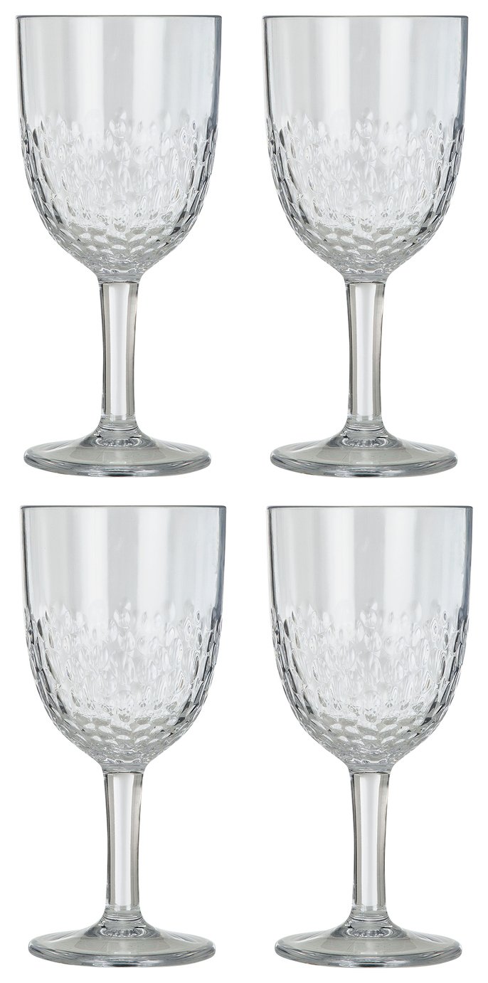 Argos Home Everyday Luxe Tritan Melamine Goblet - 4 Pack