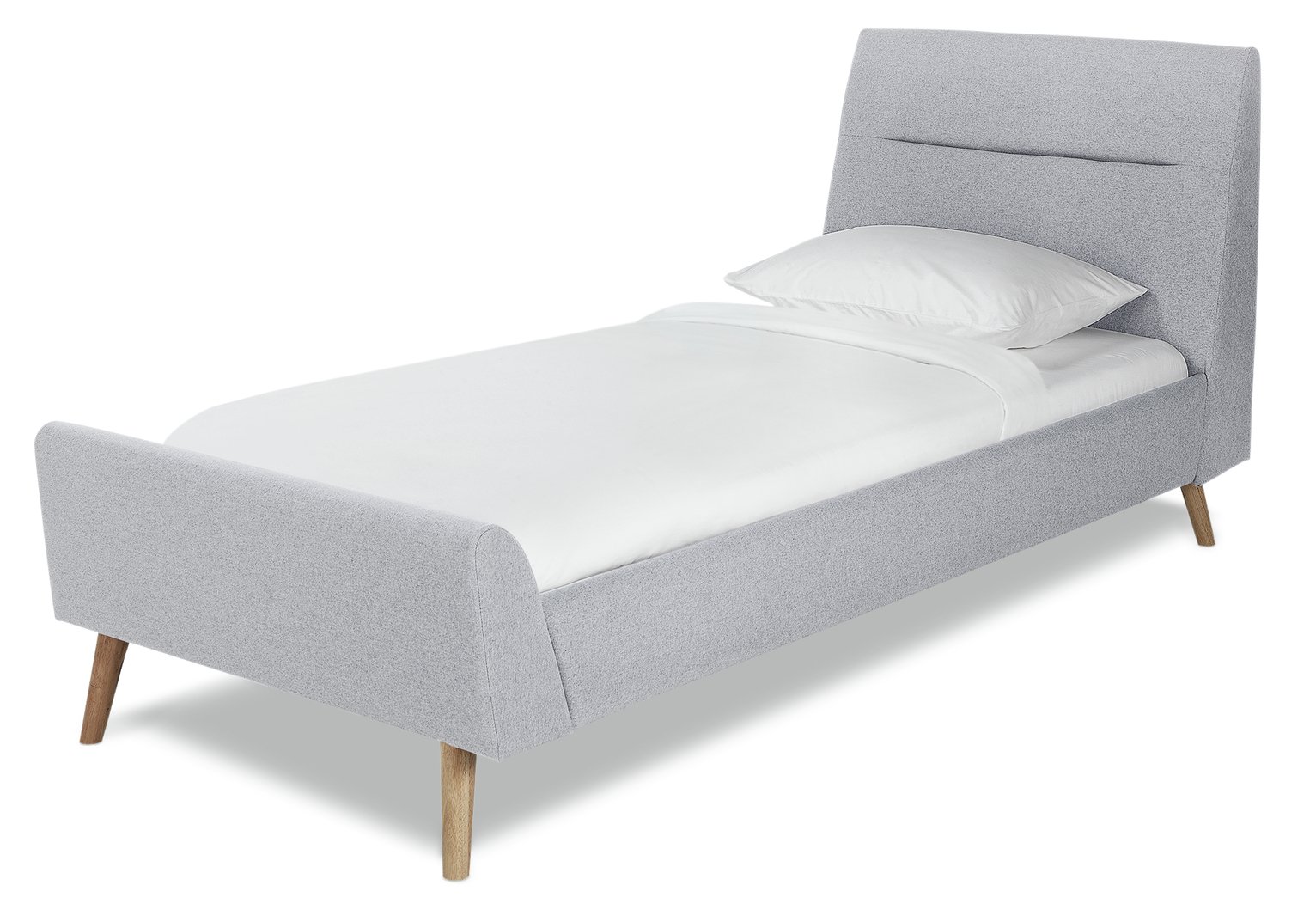 Habitat Finn Single Fabric Bed Frame - Grey