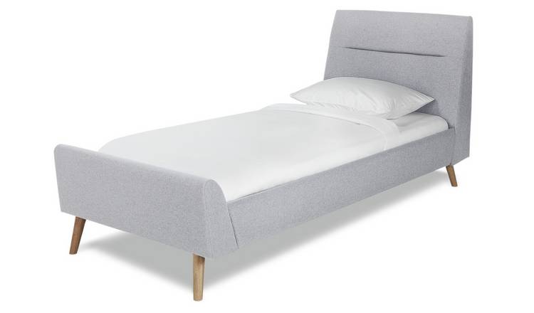 Habitat Finn Single Fabric Bed Frame - Grey