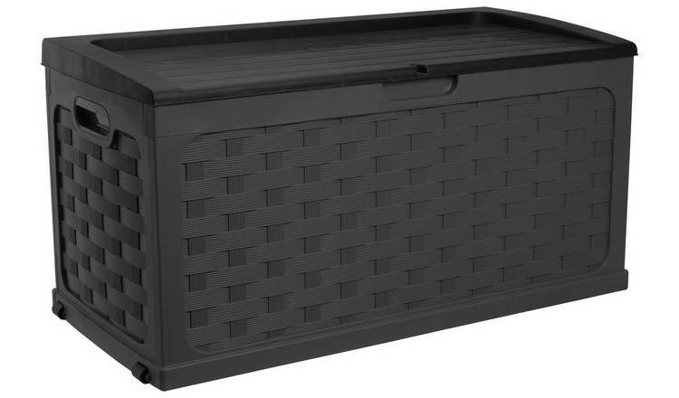 McGregor 280L Rattan Storage Box - Black