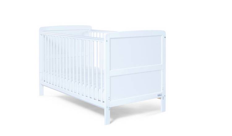 Buy Baby Elegance Travis Baby Cot Bed with Mattress White Cots