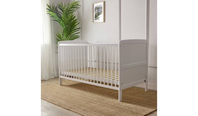 Buy Baby Elegance Travis Baby Cot Bed with Mattress White Cots and cot beds Argos