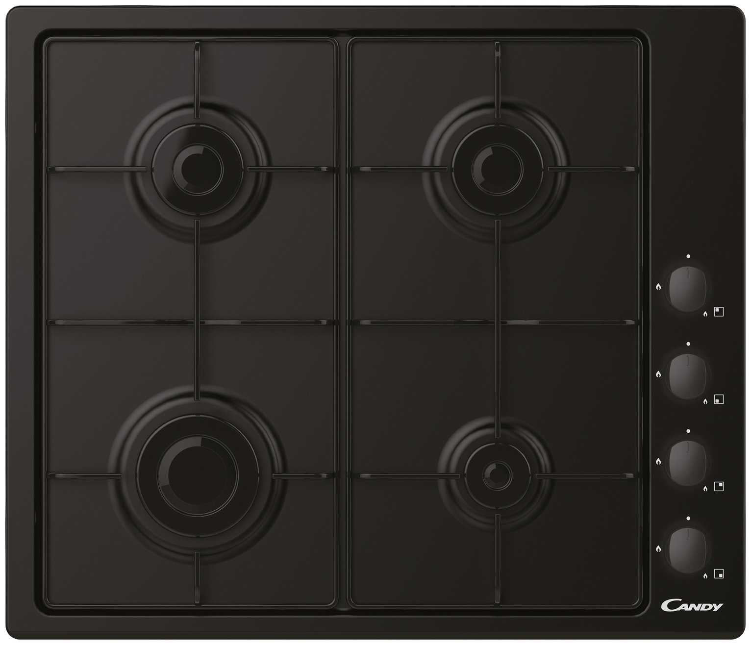 Candy CHW6LBB Gas Hob - Black