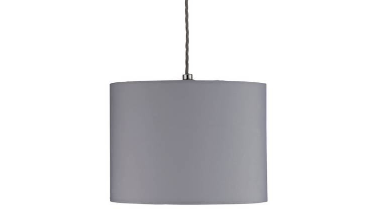 Buy Argos Home Dove Grey Drum Shade | Lamp shades | Argos