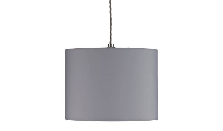 Buy Argos Home Dove Grey Drum Shade Lamp Shades Argos