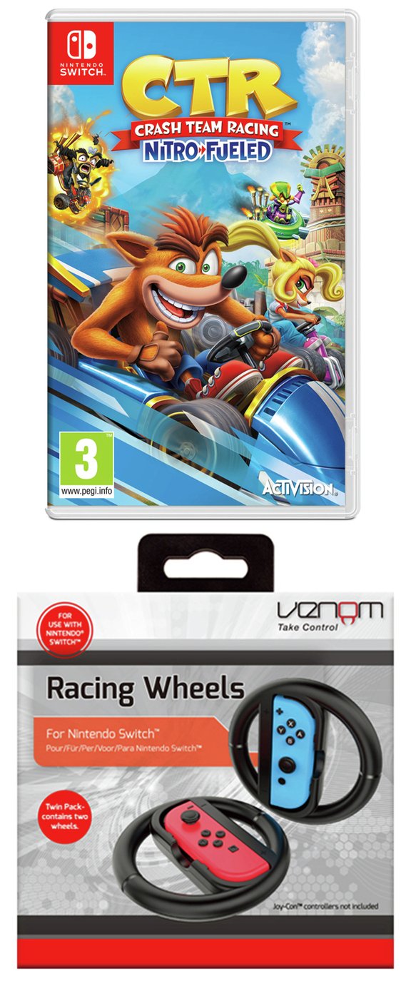 Crash Team Racing Switch Game & Wheel Bundle Review