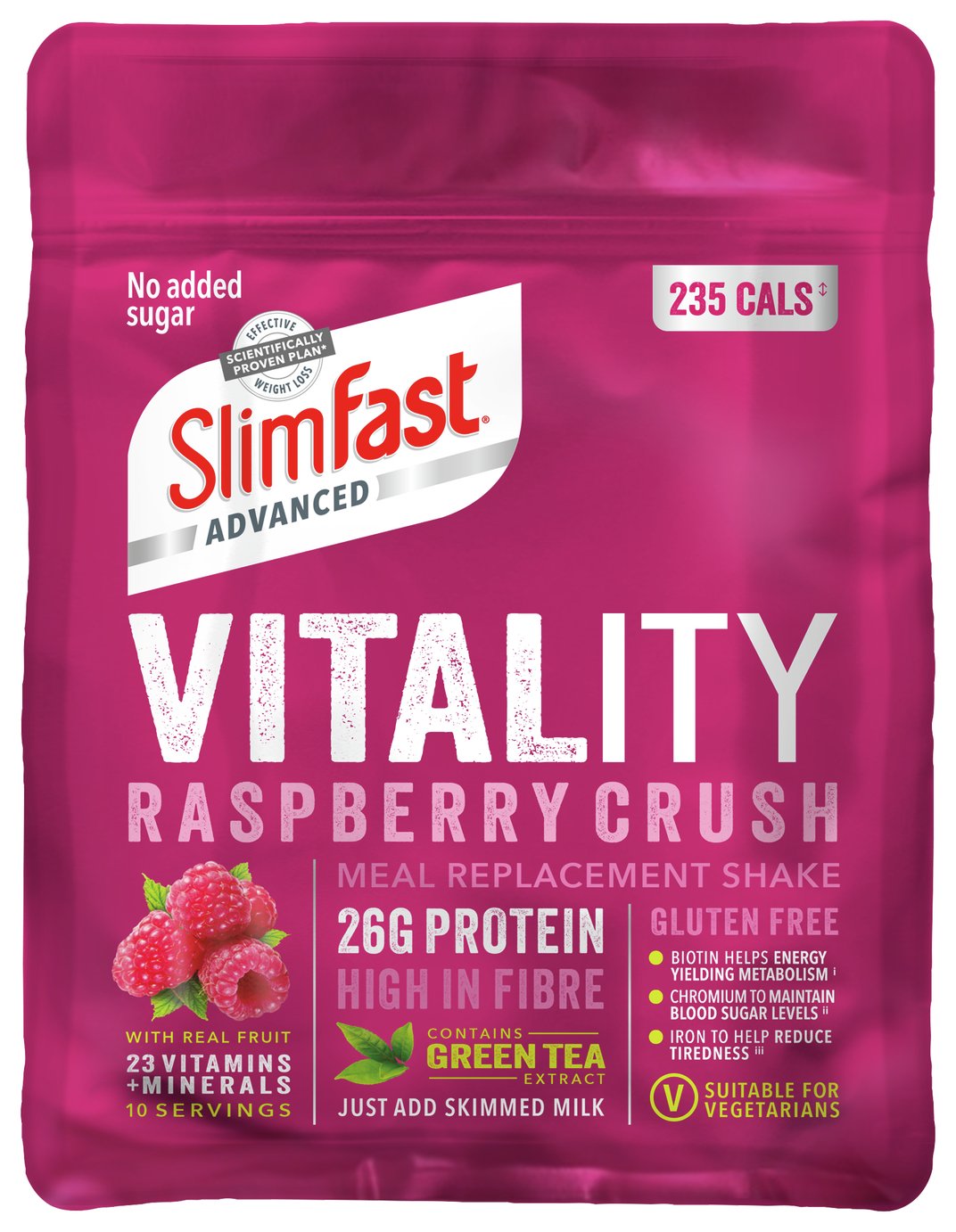 SlimFast Advanced Vitality Raspberry Crush Shakes Review