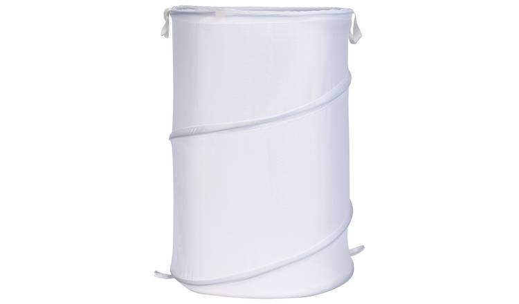 White laundry baskets clearance bins