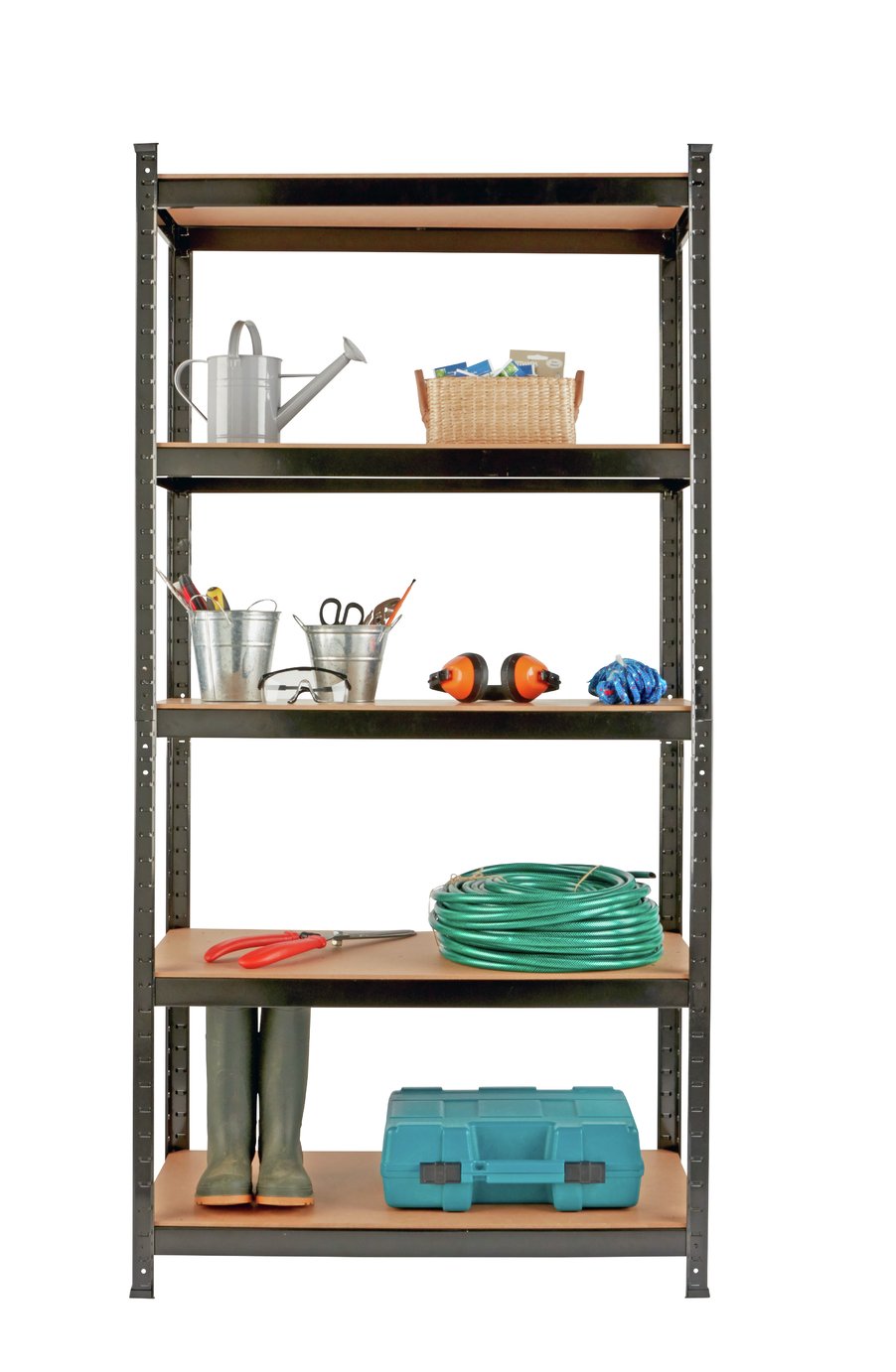 Argos Home 5 Tier Steel Heavy Duty Garage Shelving Unit