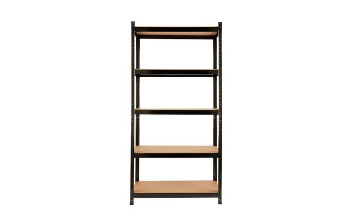 Wooden shelving store units argos