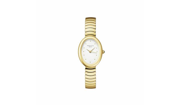 Rosefield Ovale Ladies Gold Stainless Steel Bracelet Watch
