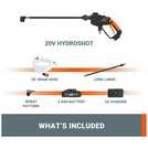 Buy WORX Hydroshot Cordless Pressure Washer 20V Pressure