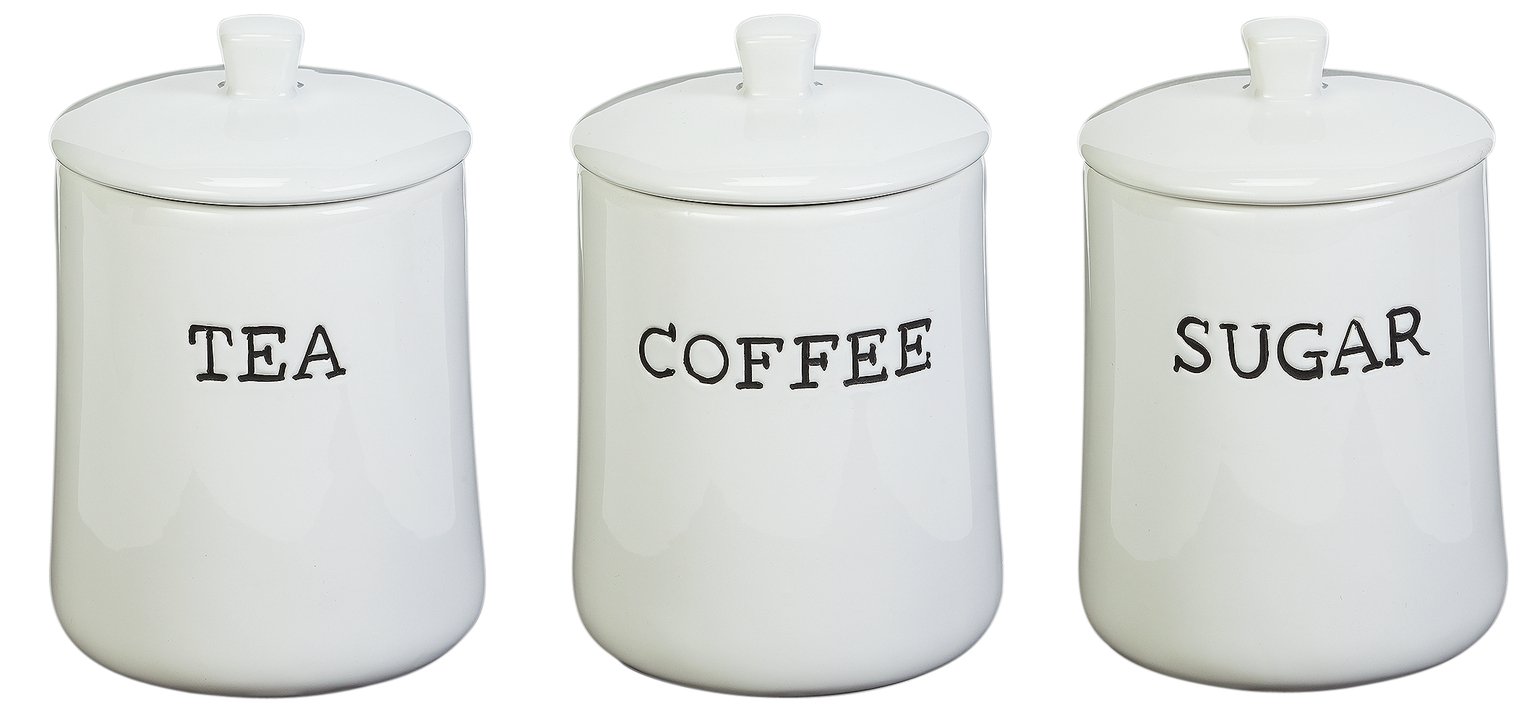 Argos Home New York Set of 3 Ceramic Storage Jars Reviews