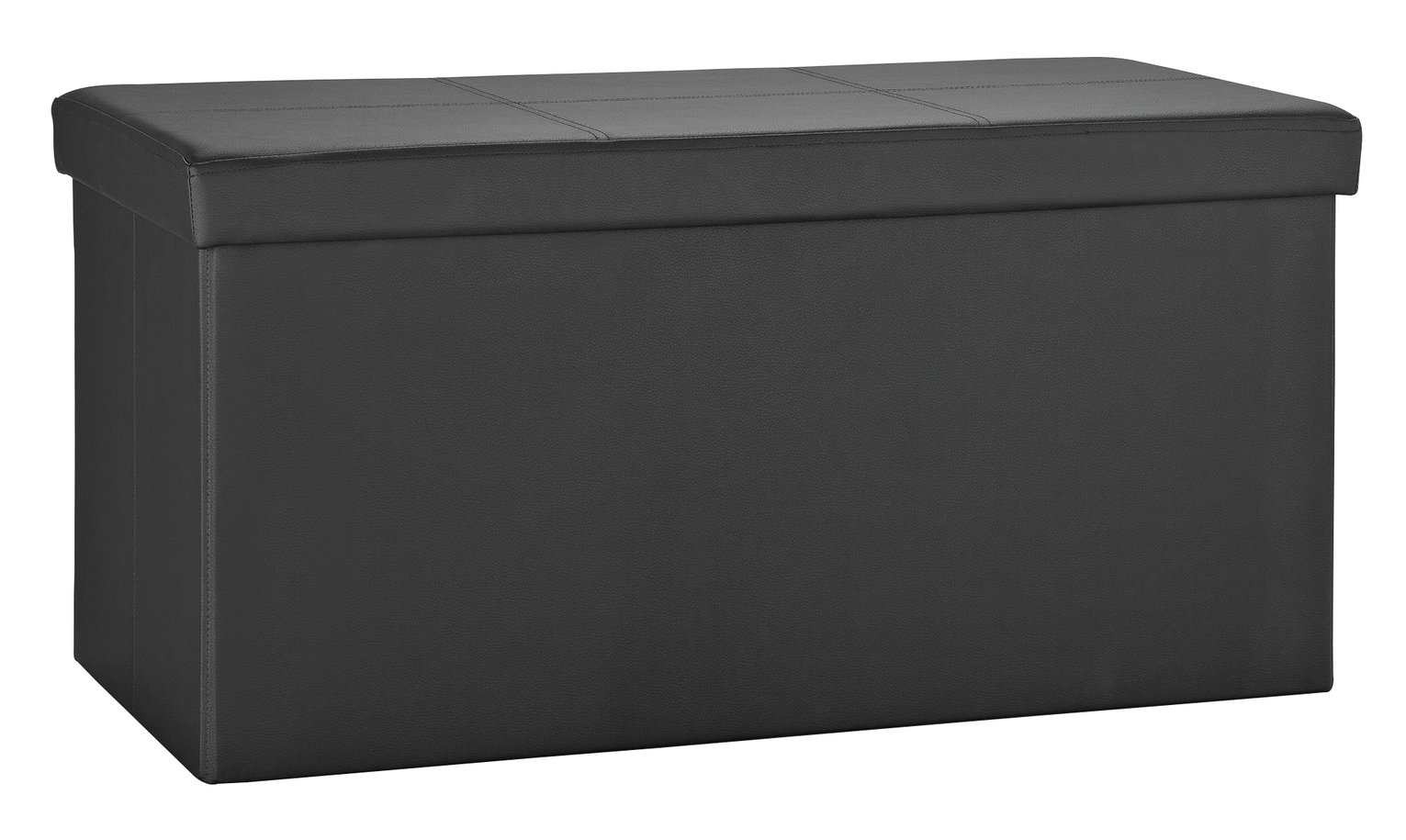 Argos Home Large Faux Leather Stitched Ottoman review